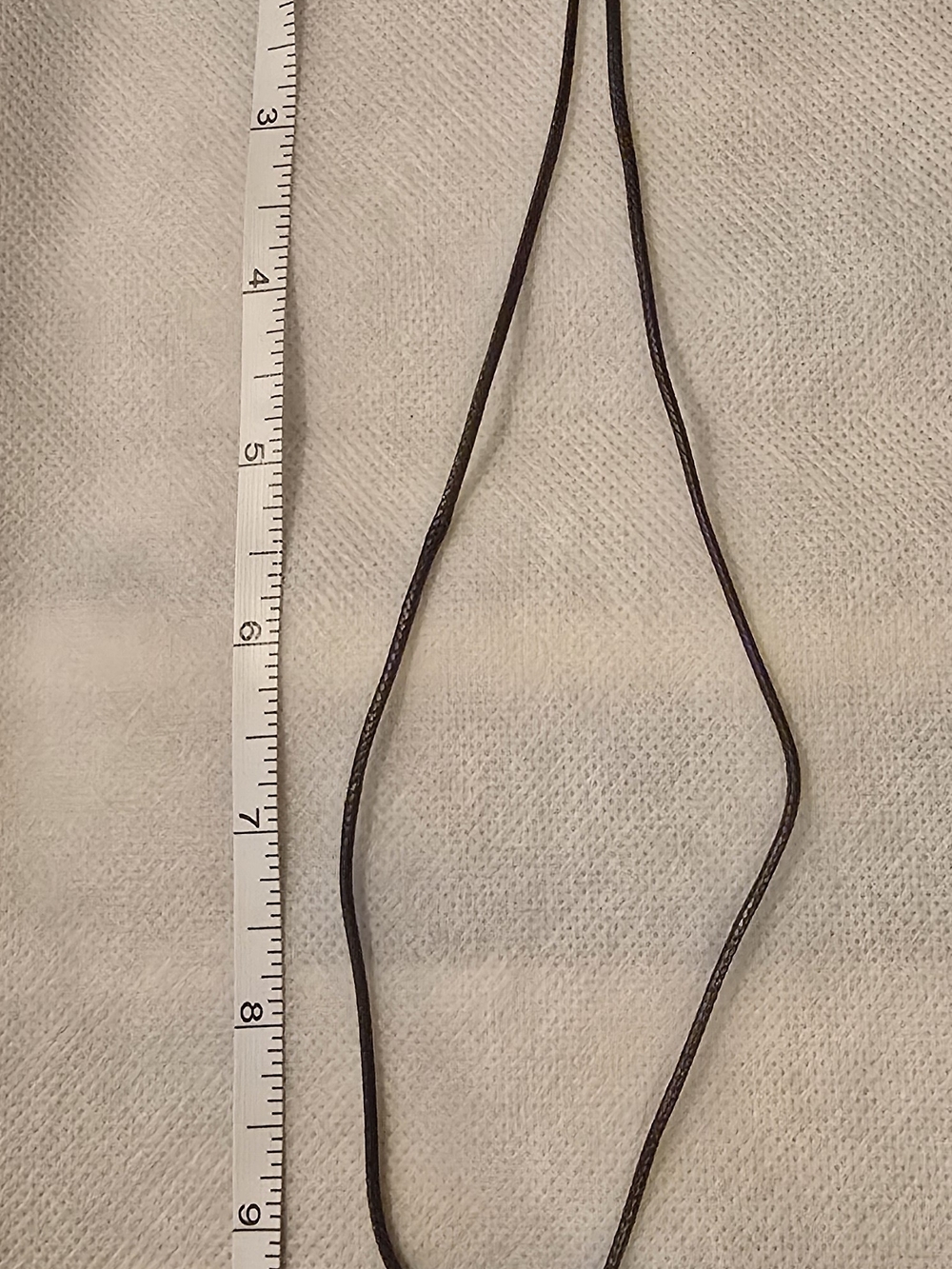 Simple Brown Leather Cord Necklace